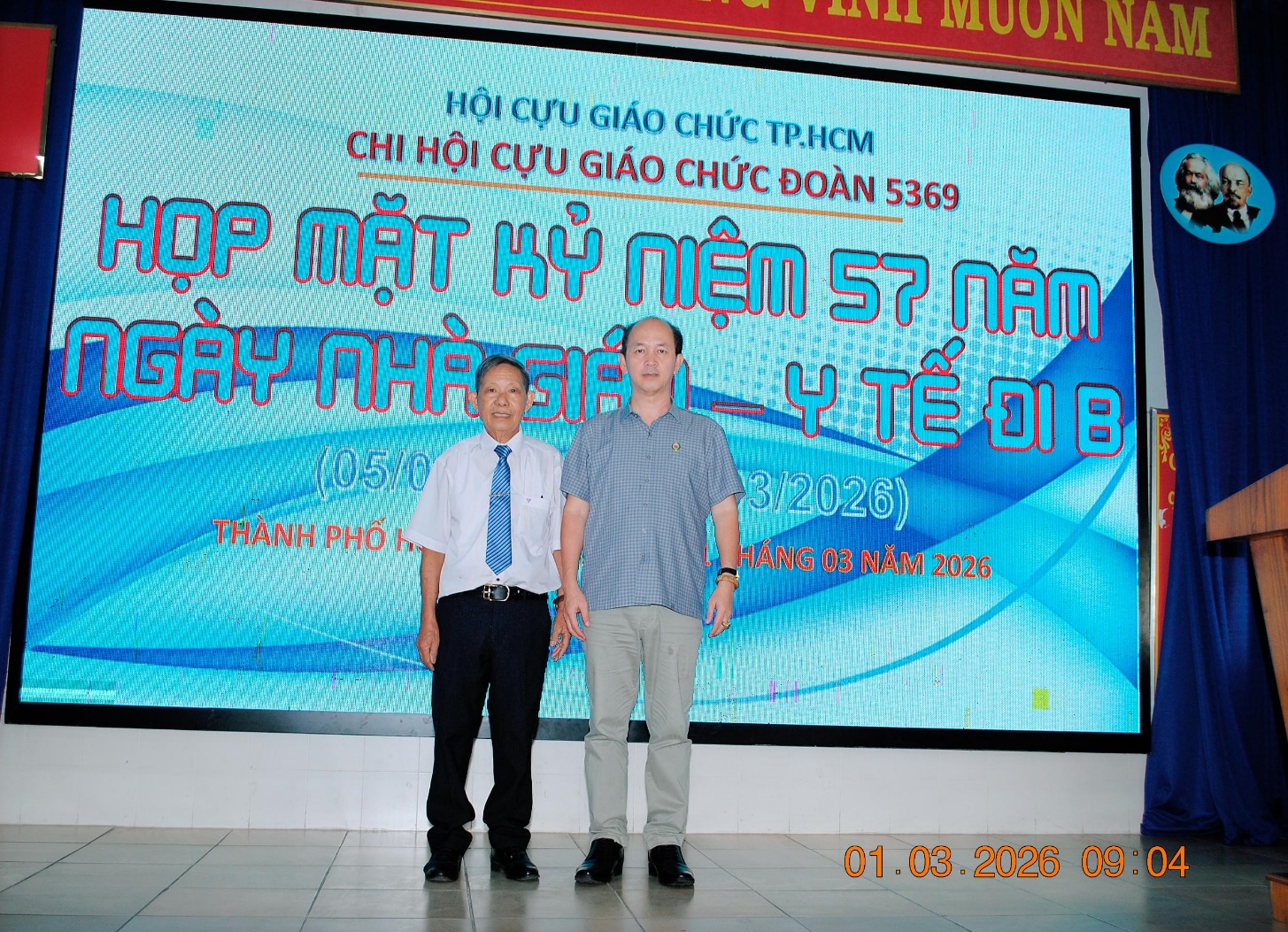 HỌP MẶT CỰU GIÁO CHỨC ĐOÀN ĐI B 5