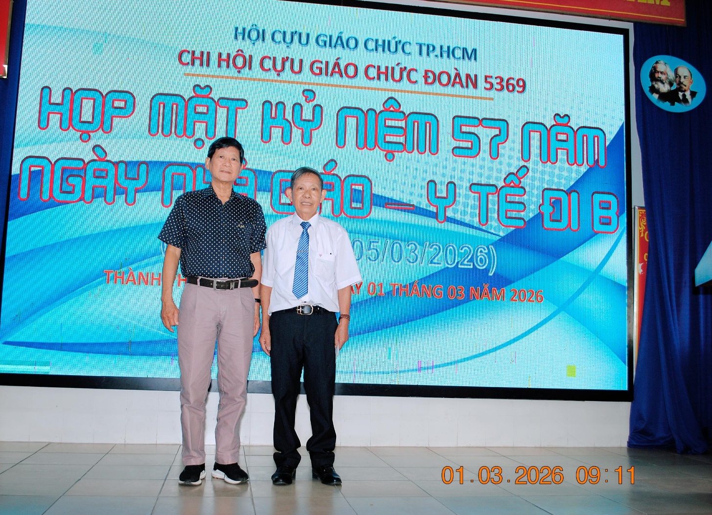 HỌP MẶT CỰU GIÁO CHỨC ĐOÀN ĐI B 5