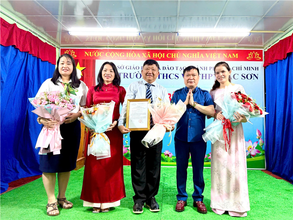 Trường Bắc Sơn Công Bố Quyết Định Công Nhận Hiệu Trưởng Mới