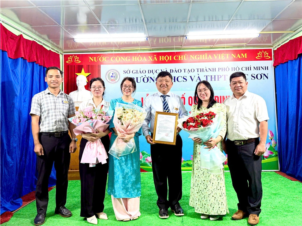 Trường Bắc Sơn Công Bố Quyết Định Công Nhận Hiệu Trưởng Mới