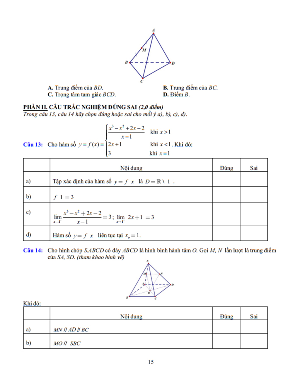 Đề cương Toán lớp 11, học kì 1, năm học 2025-2026